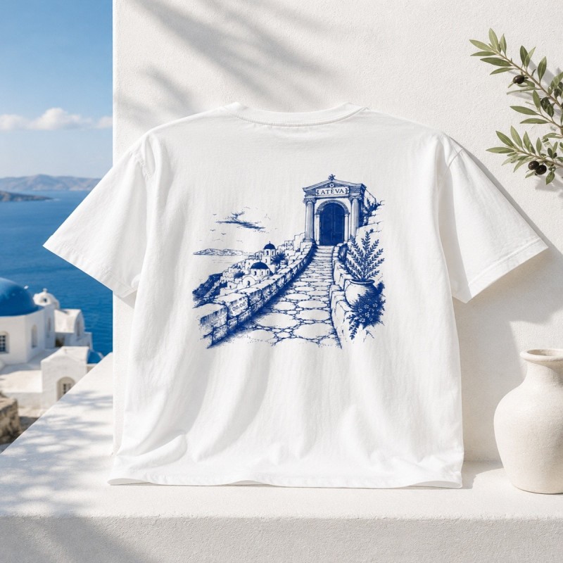 ITHAQUE | T-Shirt Oversize Premium Blanc – ATEVA