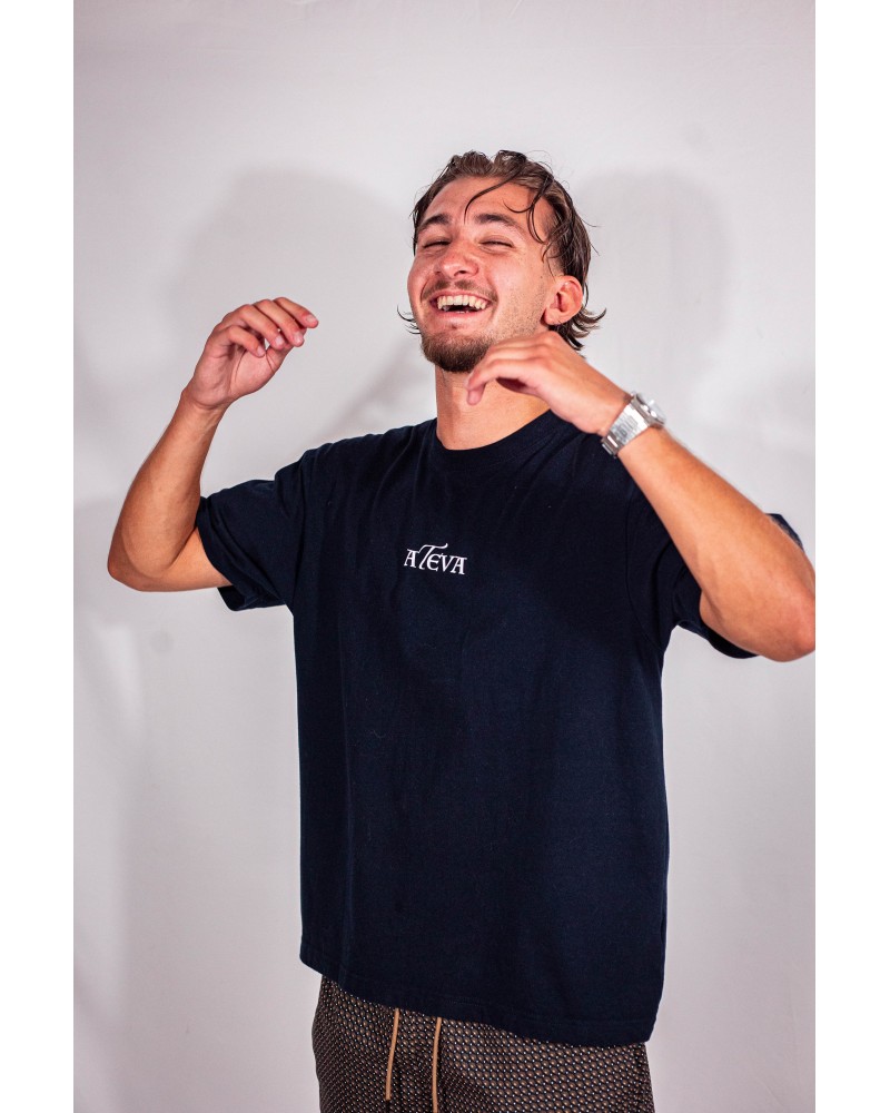 ATEVA SCYLLA - T-shirt Premium Navy Oversize Inspiré de l'Odyssée